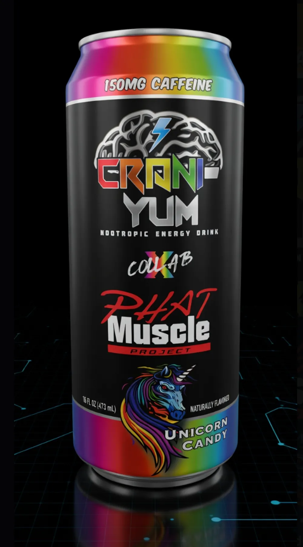 Crani-Yum x Phat Muscle Project Unicorn Candy can