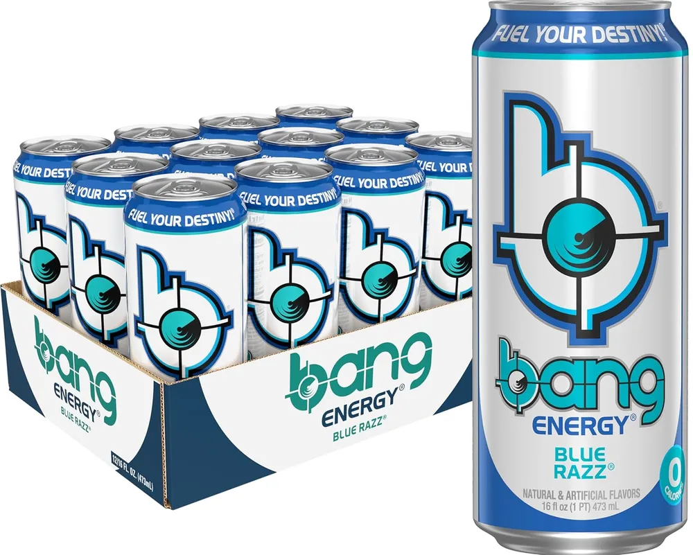 Bang Energy Blue Razz flavor can