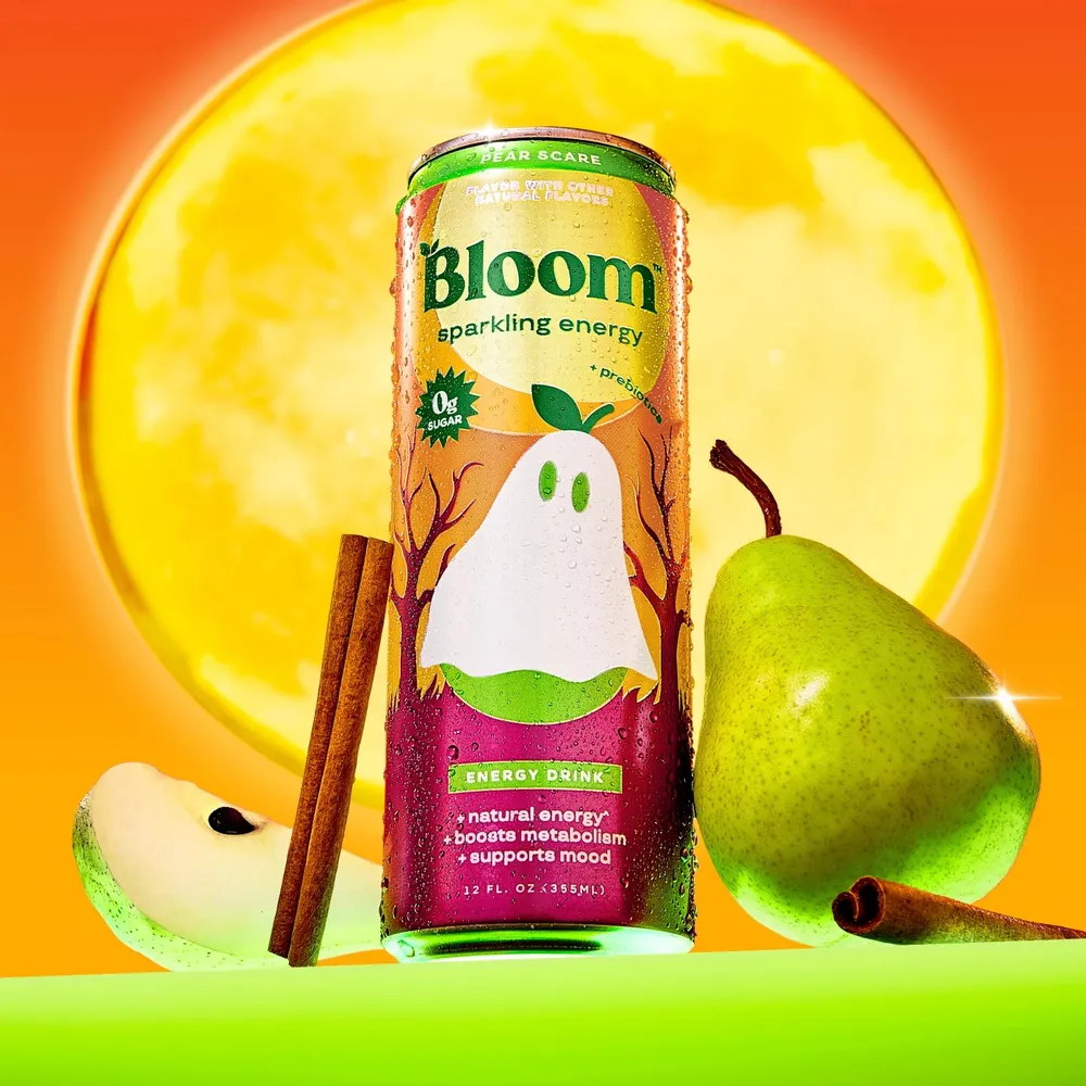 Bloom Sparkling Energy Gets a Pear Scare... But Without Oligonol bloom pear scare pear cinnamon