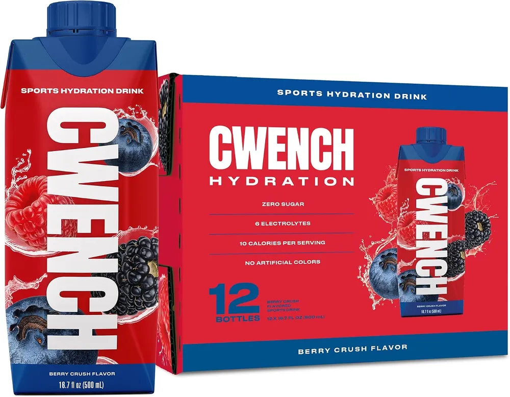 cwench hydration berry crush carton case