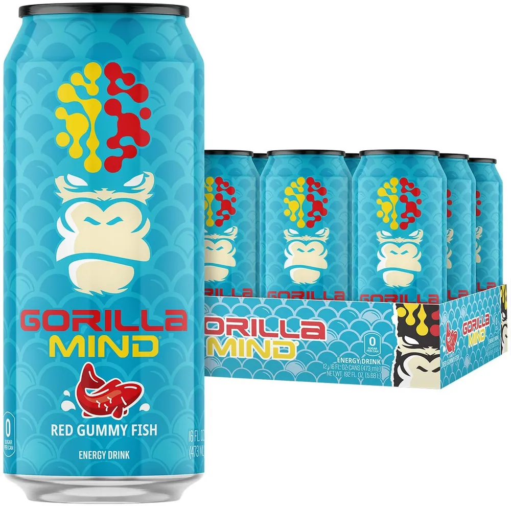 Gorilla Mind Energy Drink can