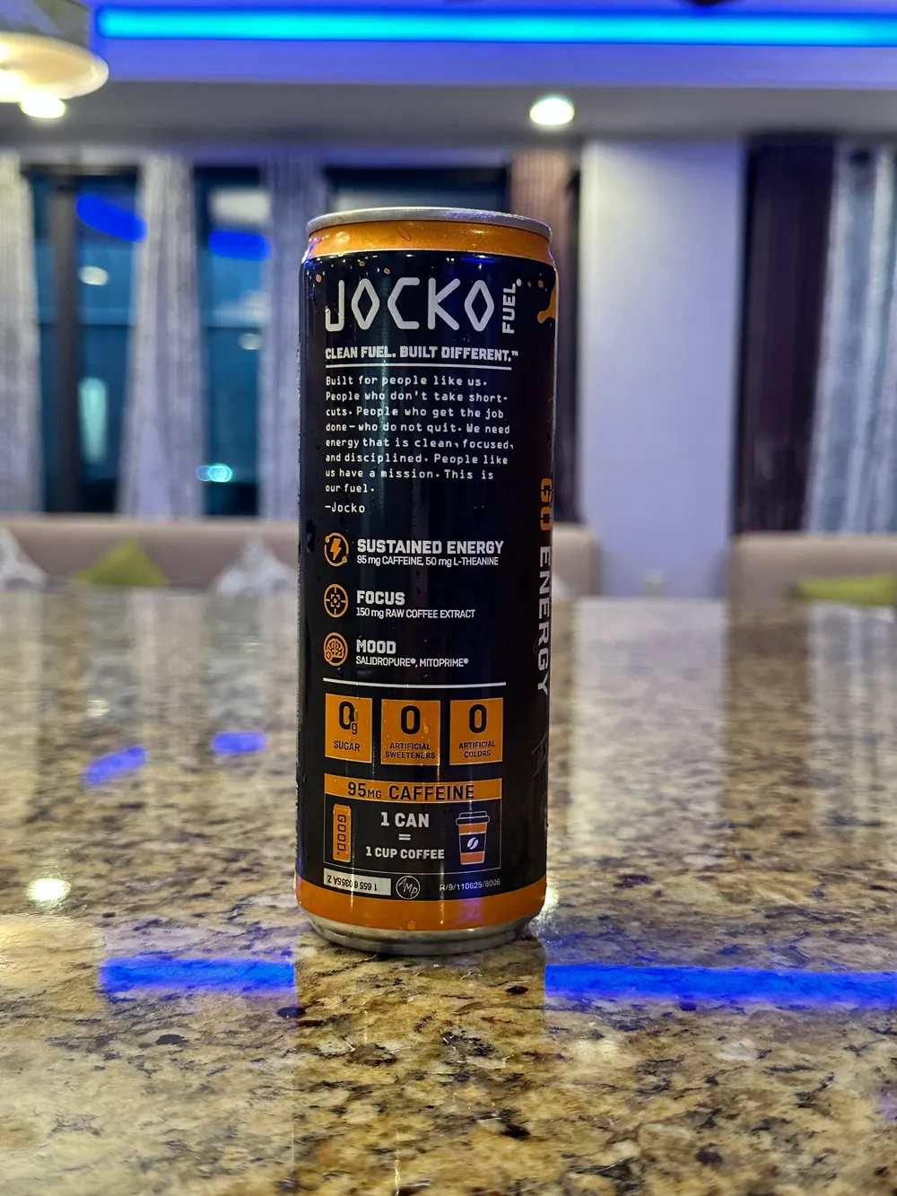Jocko Fuel Go Energy Drink Side