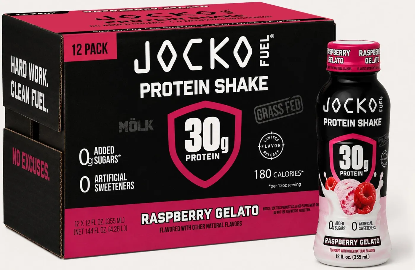 Jocko MOLK Raspberry Gelato 12-bottle case