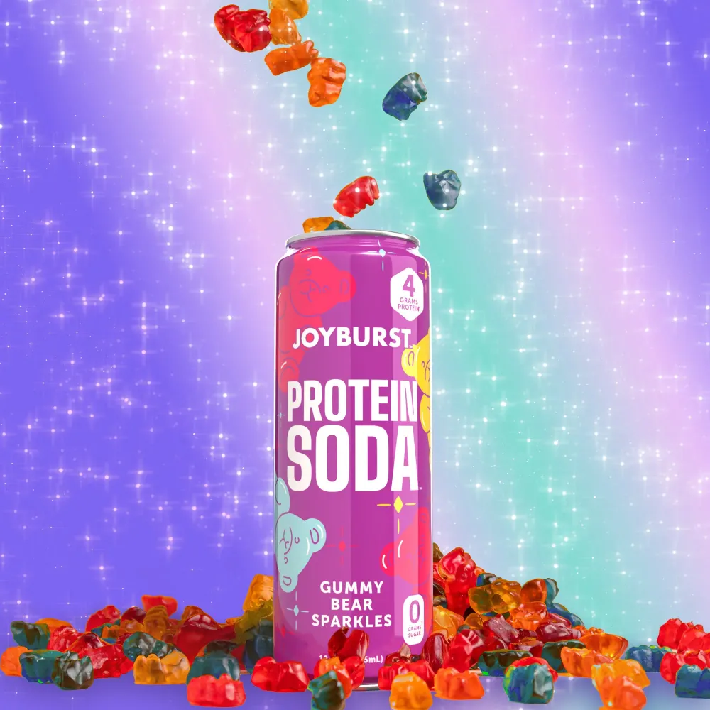 Protein Soda Drink joyburst protein soda gummy bear sparkles official 01