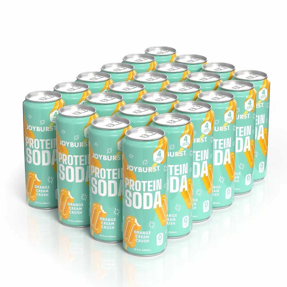 Protein Soda Drink joyburst protein soda orange cream crush amazon 01