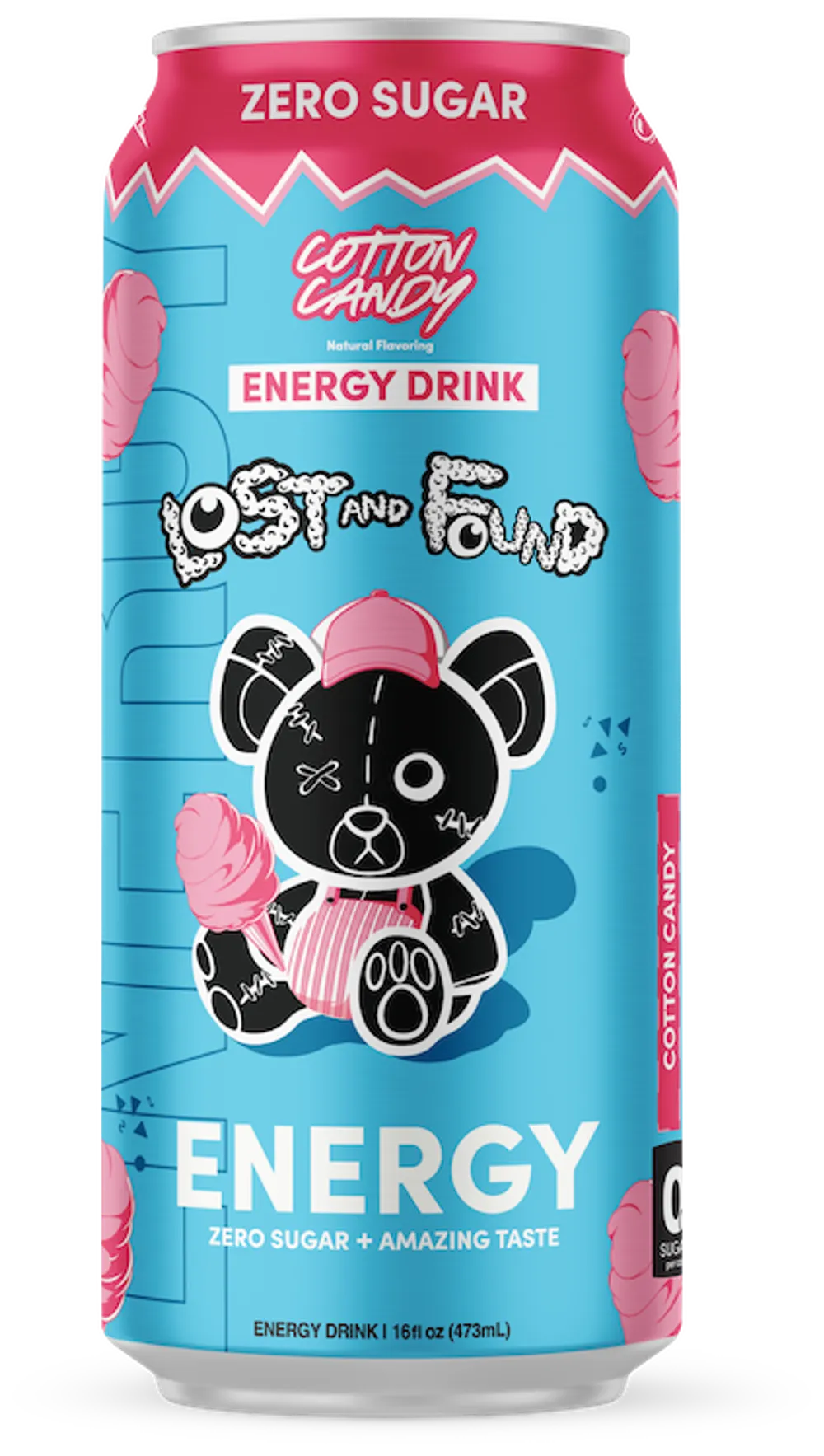 Lost and Found Energy Cotton Candy can