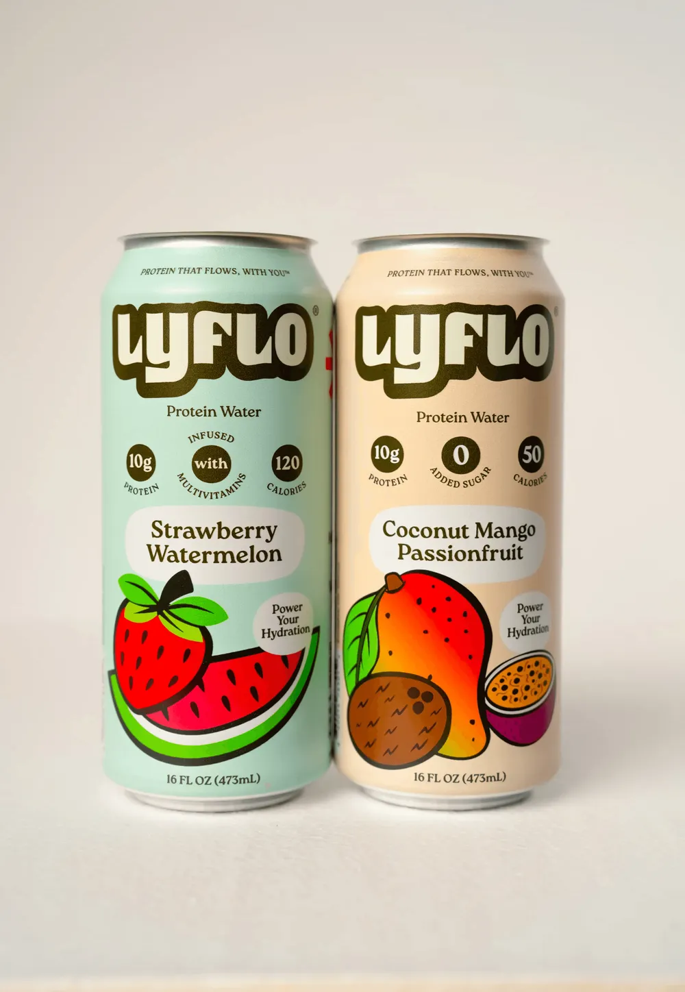 Lyflo Protein Water flavor lineup