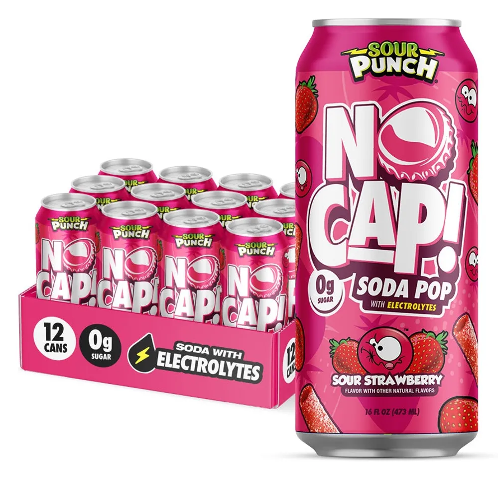 NO CAP! Soda Pop no cap soda pop sour punch strawberry