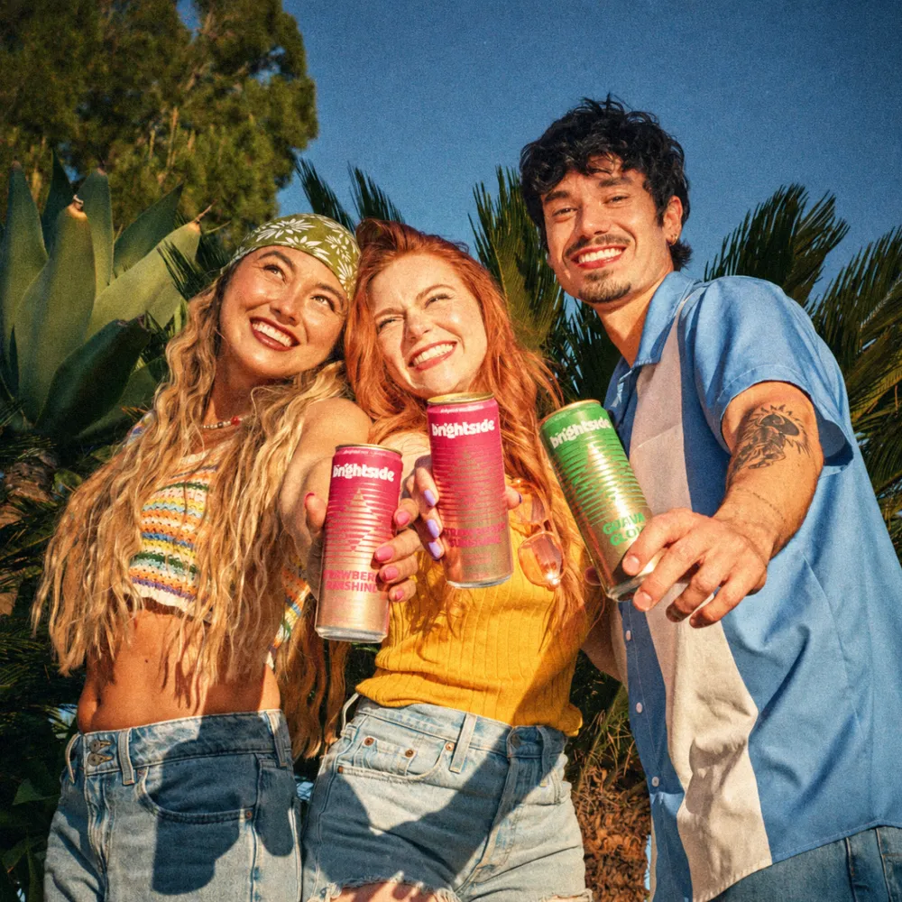 On the Brightside Zembrin feel-good soda cans