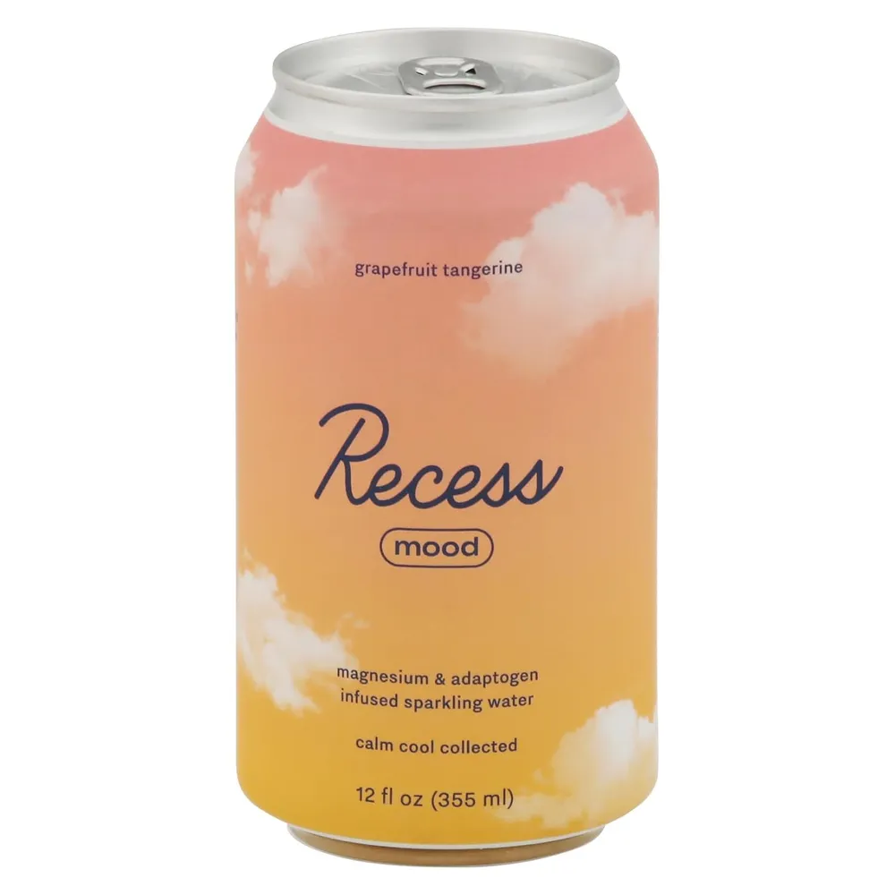A single Recess Mood can is shown upright against a plain white background