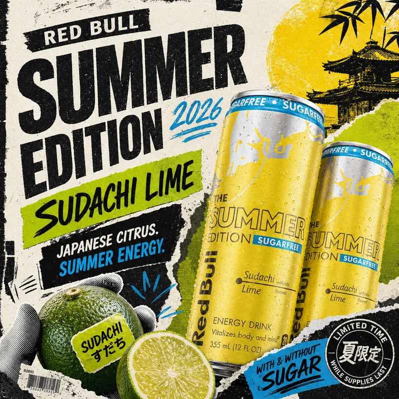 Bevlab graphic for Red Bull Summer Edition Sudachi Lime
