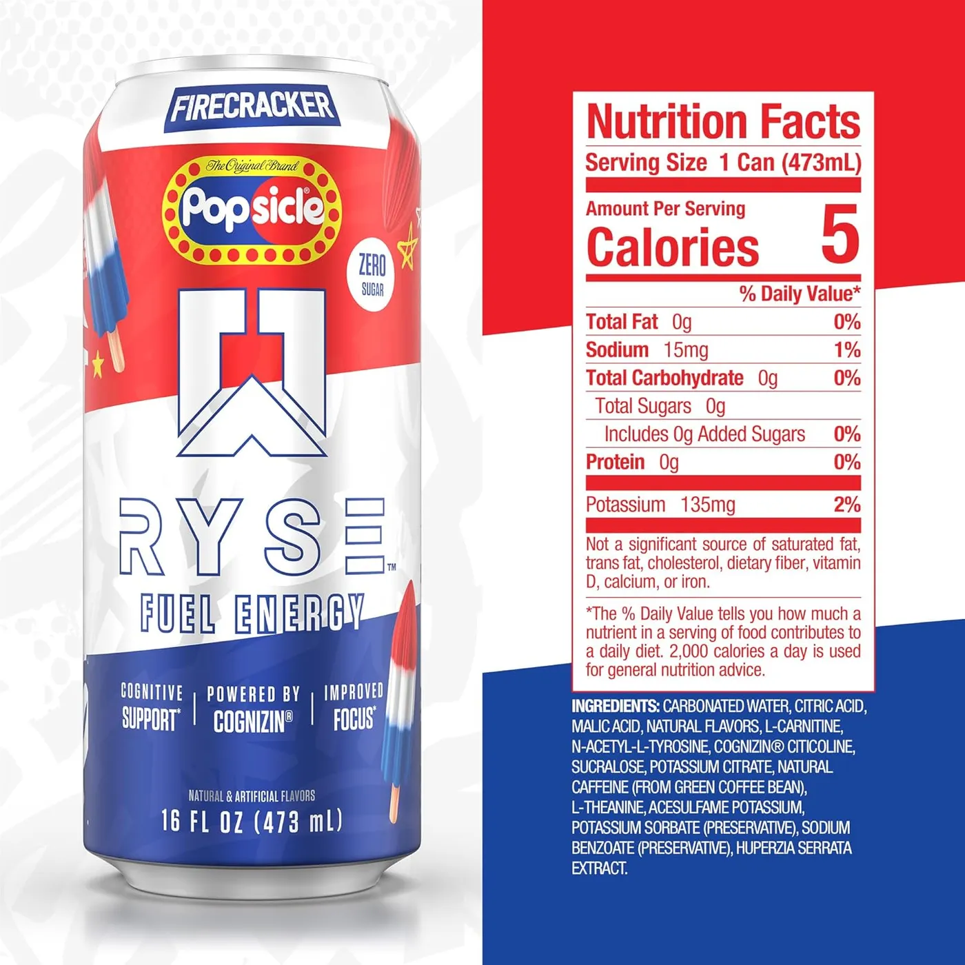 Ryse Fuel Energy Drink Ingredients