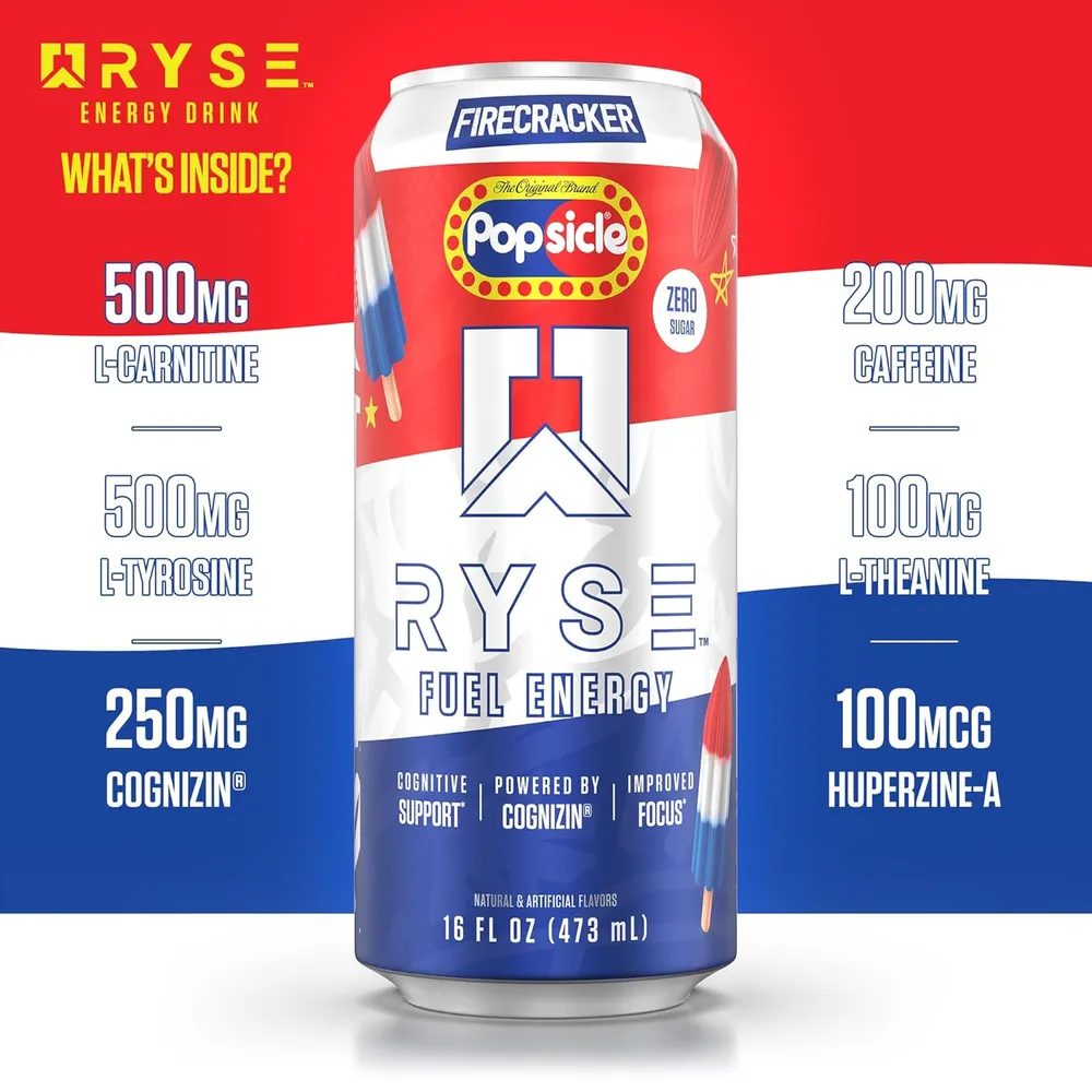 RYSE Fuel Popsicle Firecracker formula benefits callout graphic
