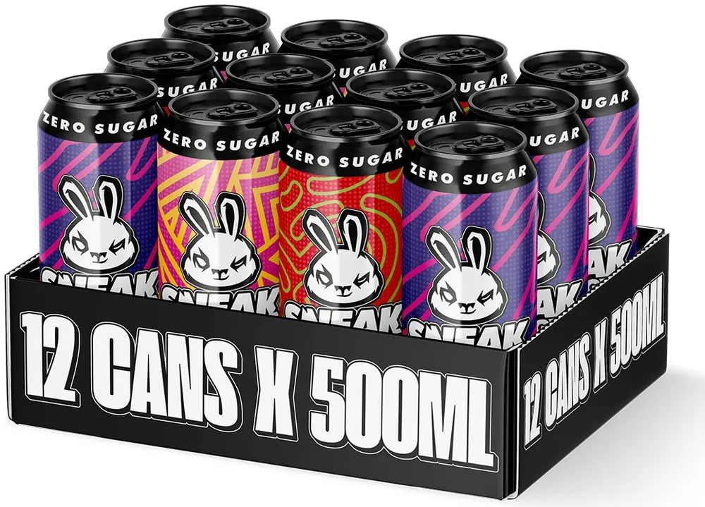 Sneak Energy Drink Cans sneak energy cans variety pack