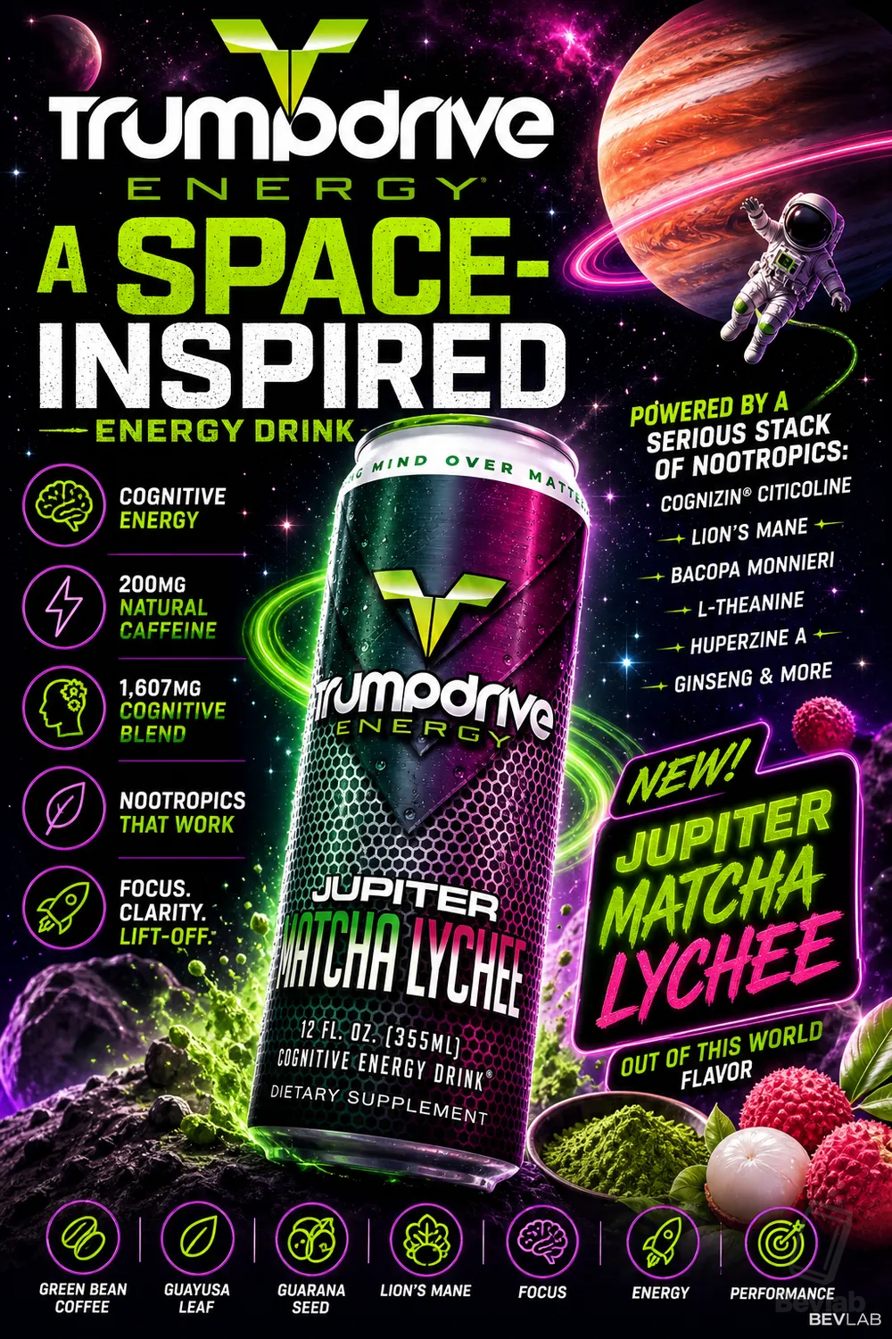 Trumpdrive Energy: A Space-Inspired Energy Drink trumpdrive energy featured brand story