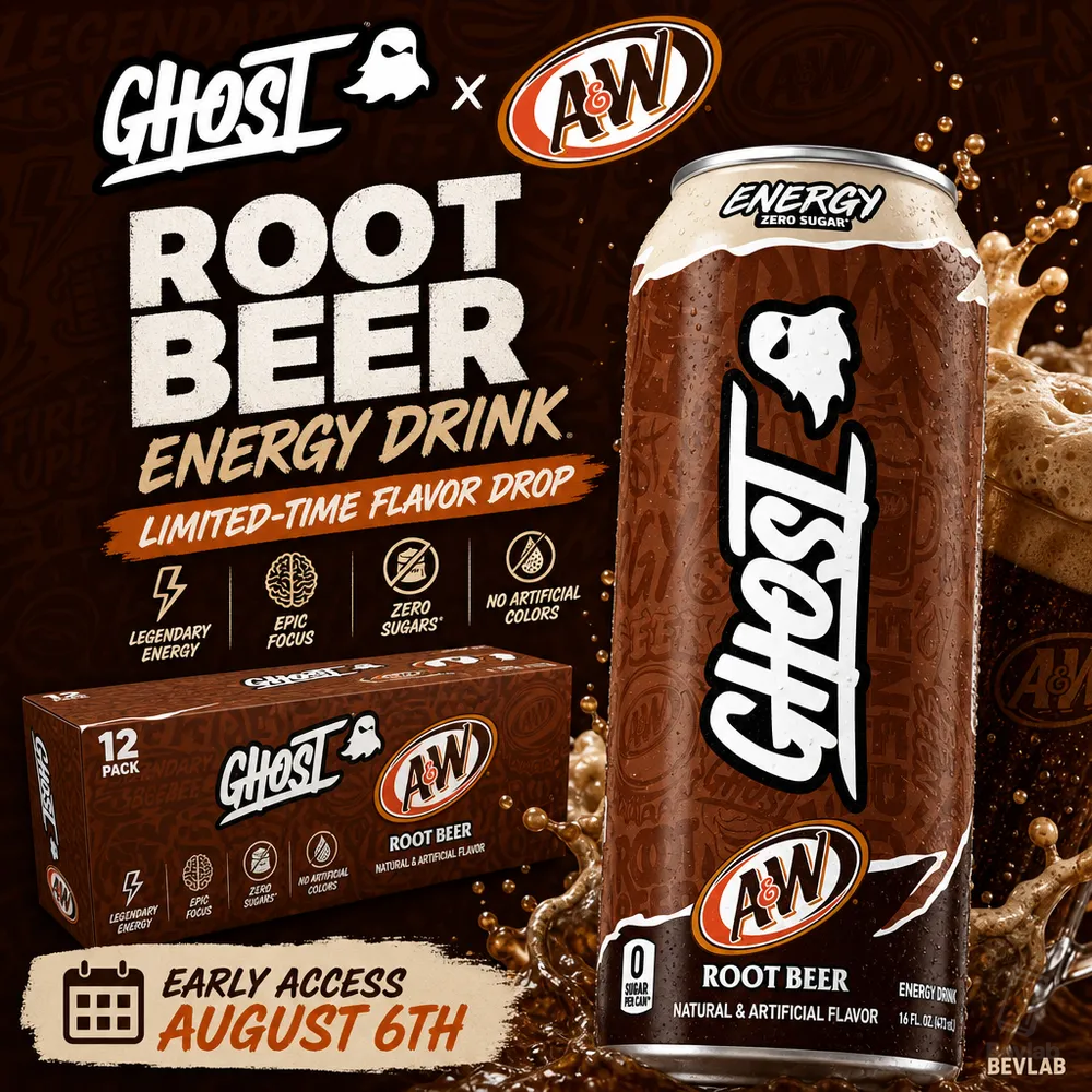 W Root Beer Flavor Comes Ghost Energy Limited Time Featured Brand