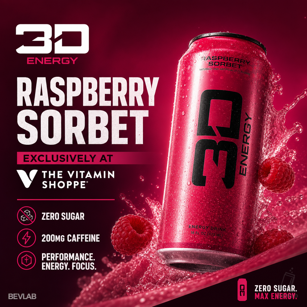 3D Energy Drops Raspberry Sorbet Exclusively at Vitamin Shoppe