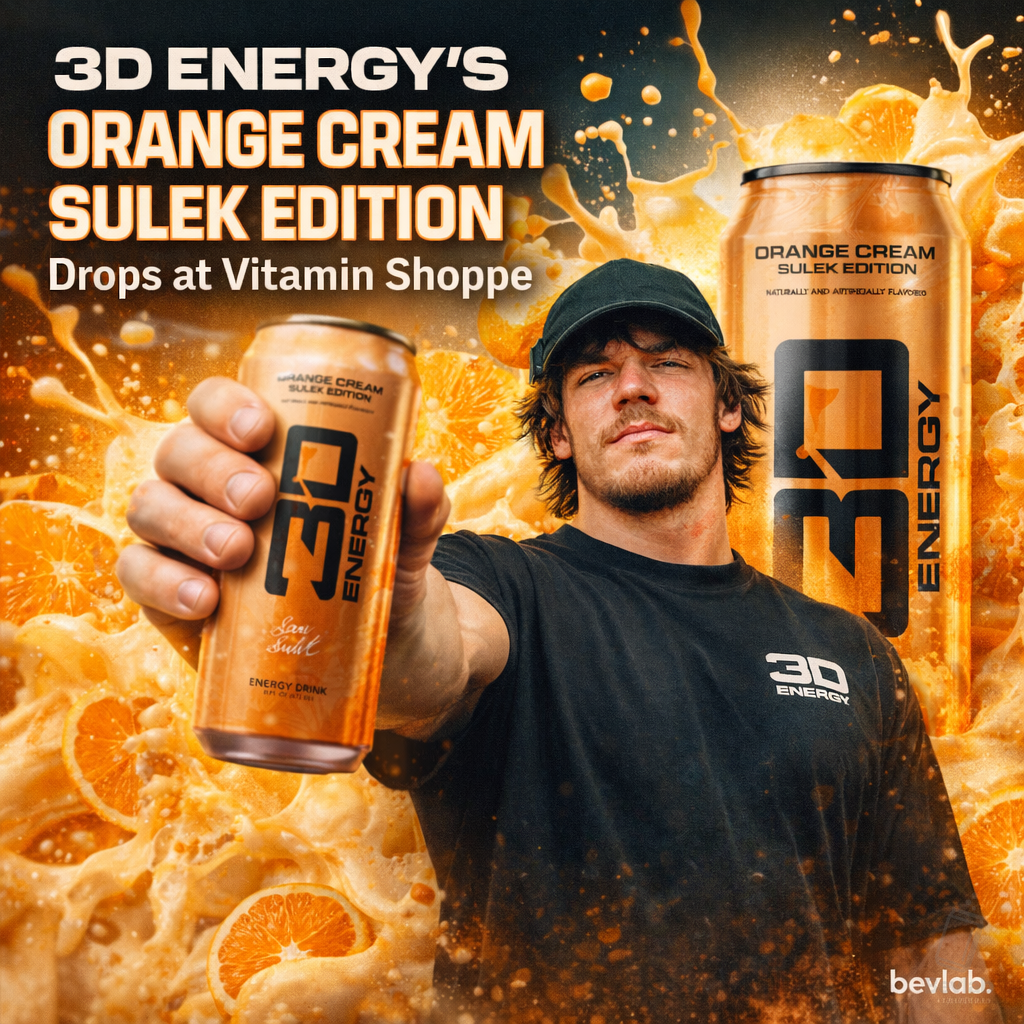 3D Energy's Orange Cream Sam Sulek Edition Drops at Vitamin Shoppe
