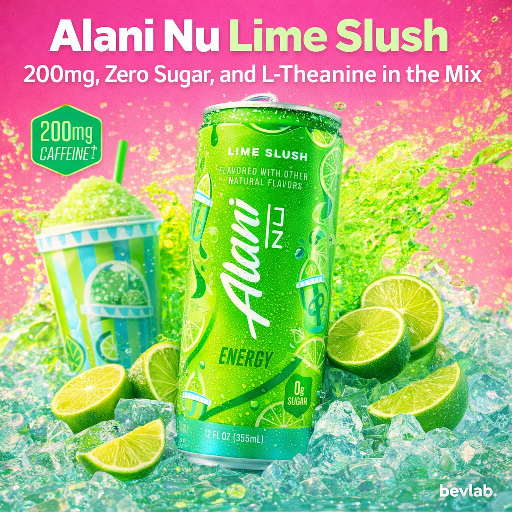 Alani Nu Lime Slush: 200mg, Zero Sugar, and L-Theanine in the Mix