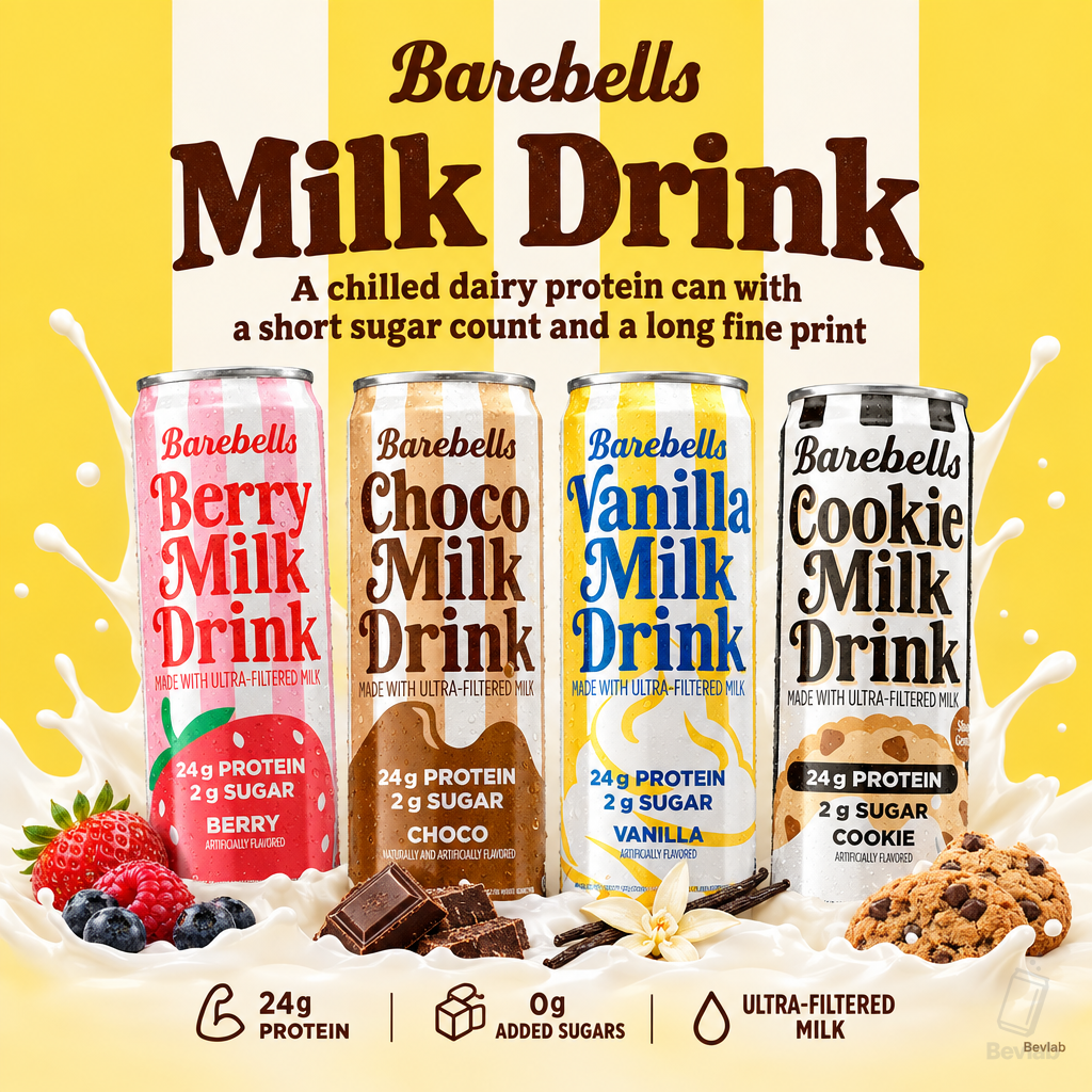 Barebells Milk Drink: 24g Protein From Ultrafiltered Milk