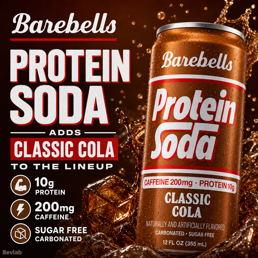 Barebells Protein Soda Adds Classic Cola to the Lineup