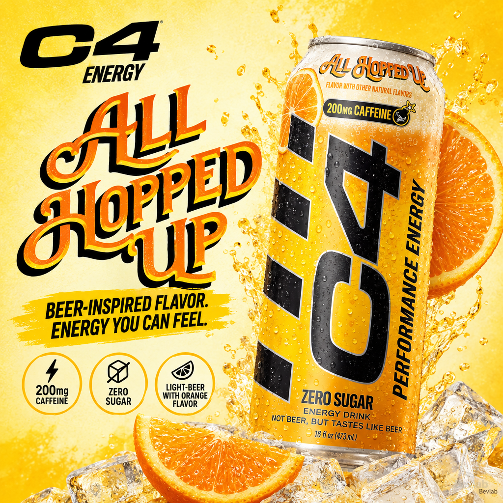 C4 Energy All Hopped Up: BEER-Flavored Energy Drink?!