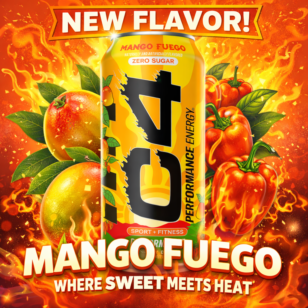 C4 Performance Energy Gets a New Flavor: Mango Fuego