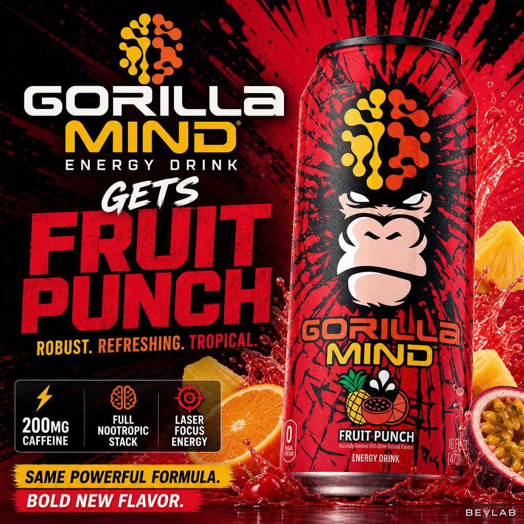 Gorilla Mind Energy Gets Fruit Punch