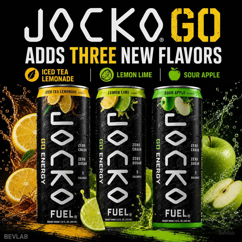 Jocko GO Adds Iced Tea Lemonade, Lemon Lime, and Sour Apple