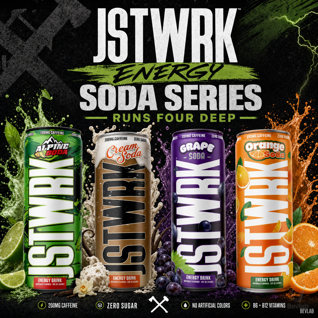 JSTWRK Energy's Soda Series Runs Four Deep