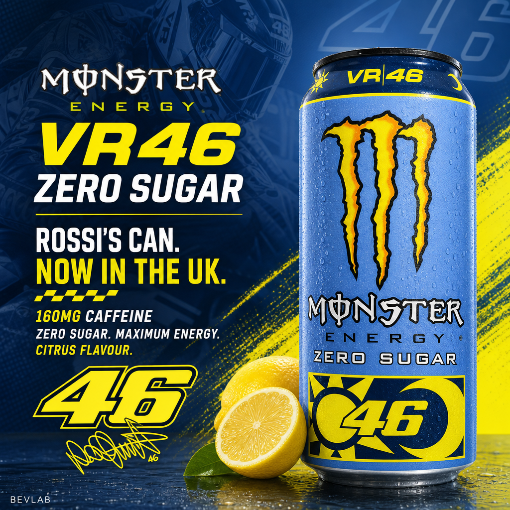 Monster Energy VR46 Zero Sugar Brings Rossi's Can to the UK