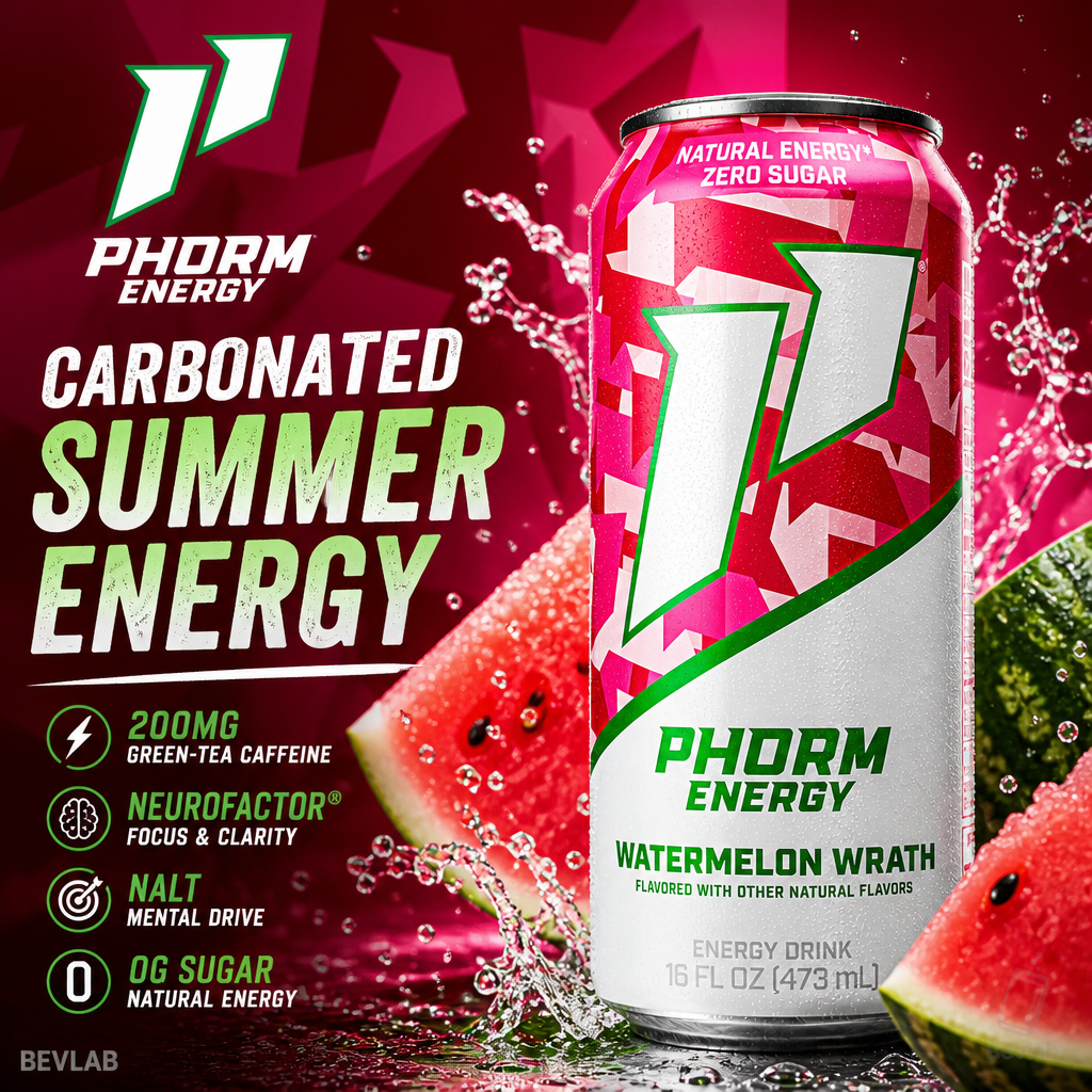 Phorm Energy Watermelon Wrath Adds a Carbonated Summer Flavor