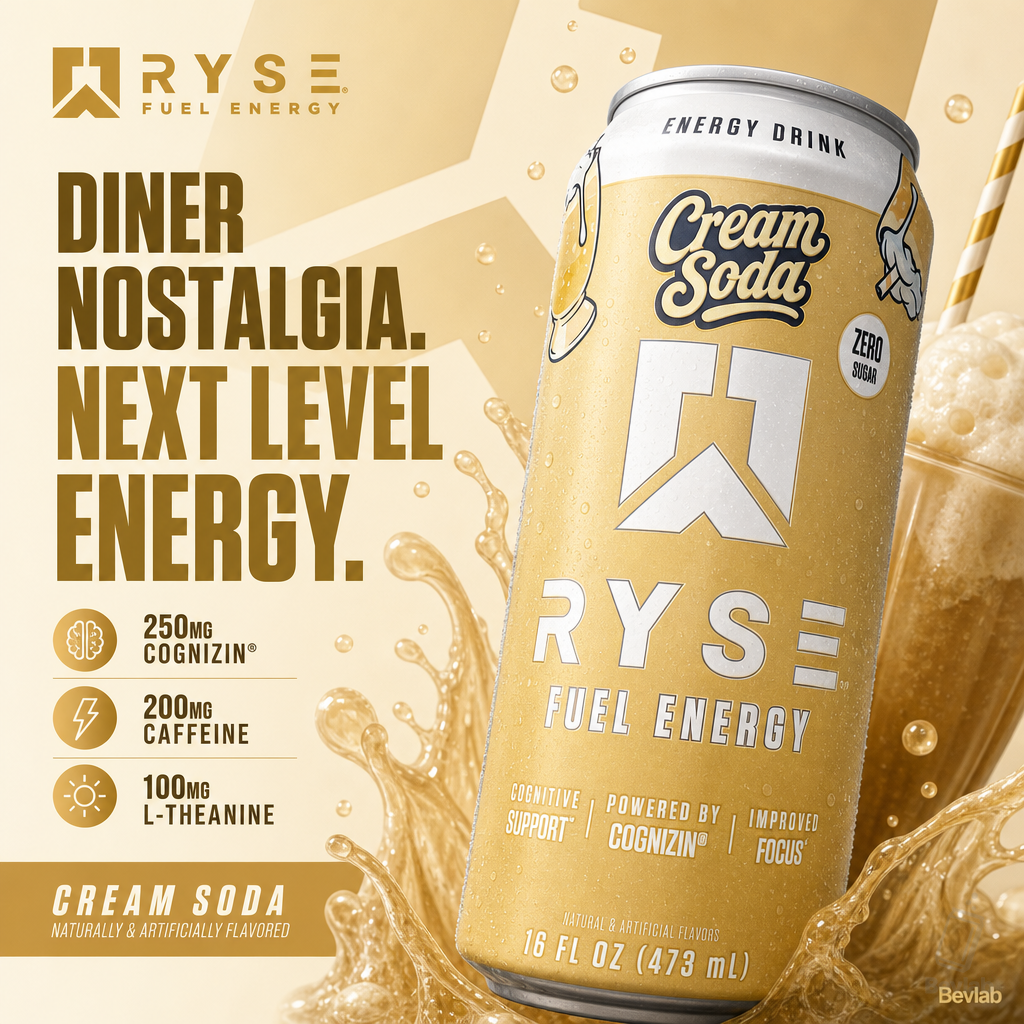 RYSE Fuel Cream Soda Brings Diner Nostalgia to the Nootropic Can
